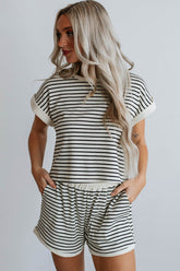 Lola Stripe Tee and Shorts Set
